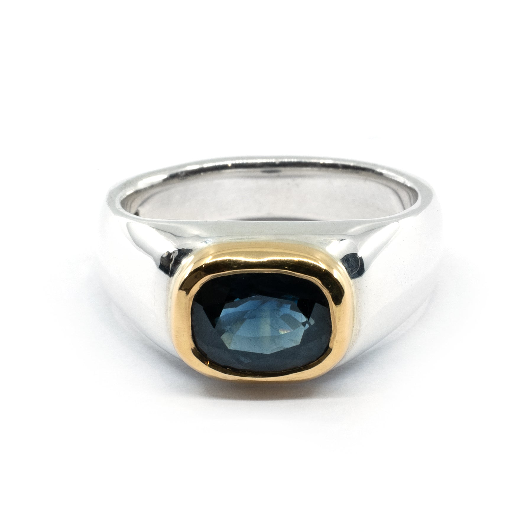 GOLD BEZEL BLUE SAPPHIRE
