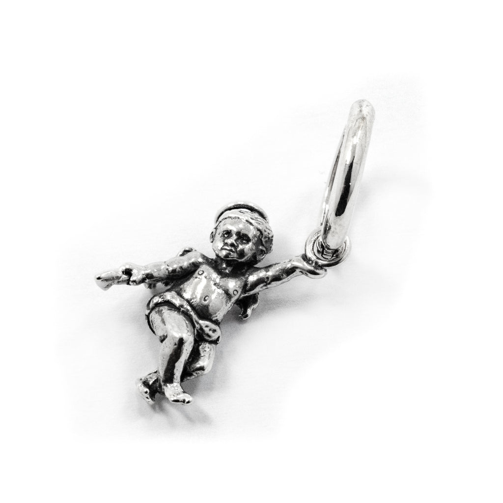 ANGEL CHERUB HOOP EARRING