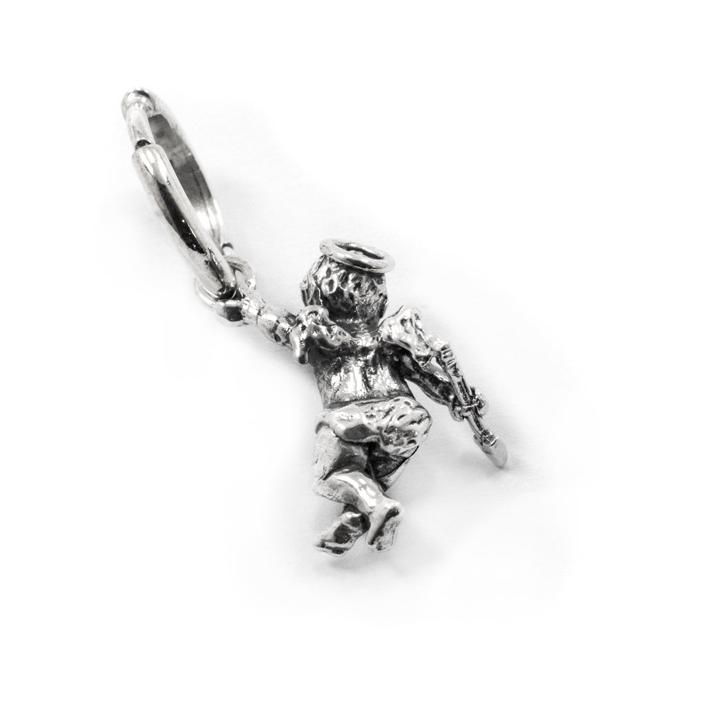 ANGEL CHERUB HOOP EARRING