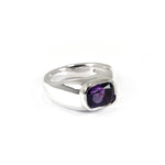 MINI SILVER BEZEL AMYTHYST