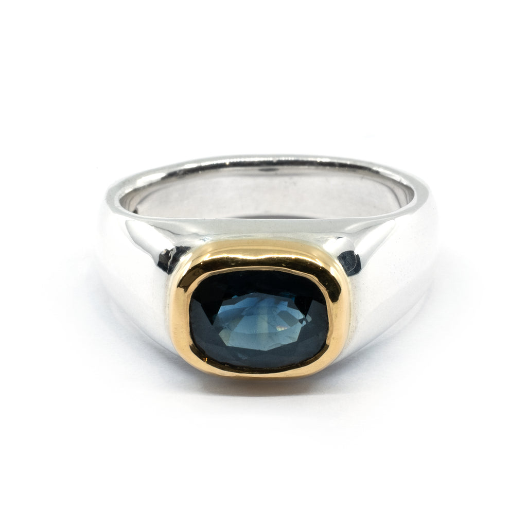 GOLD BEZEL BLUE SAPPHIRE