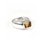 MINI SILVER BEZEL CITRINE