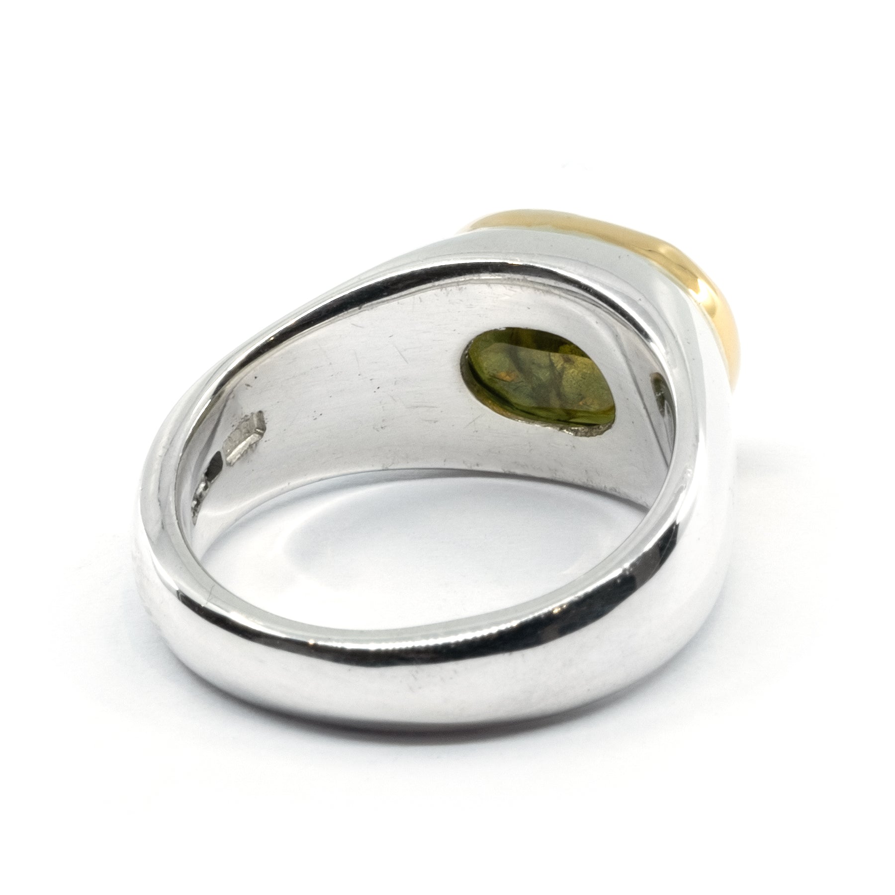 GOLD BEZEL TRI-COLOUR SAPPHIRE