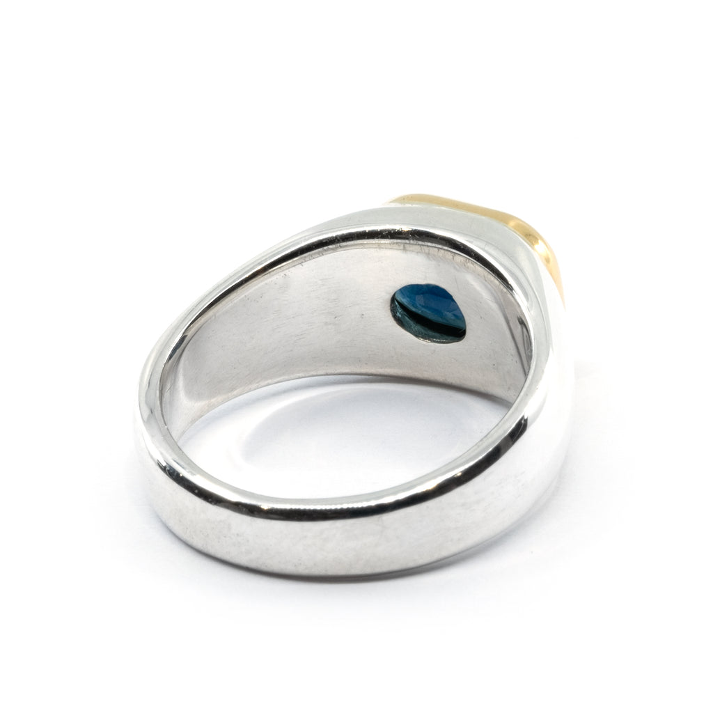 GOLD BEZEL BLUE SAPPHIRE