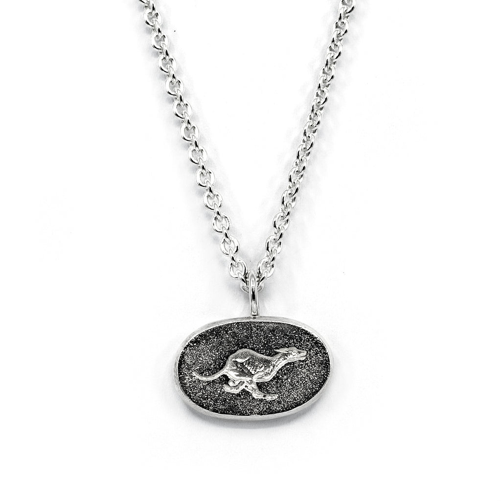 GREYHOUND ENGRAVED PENDANT