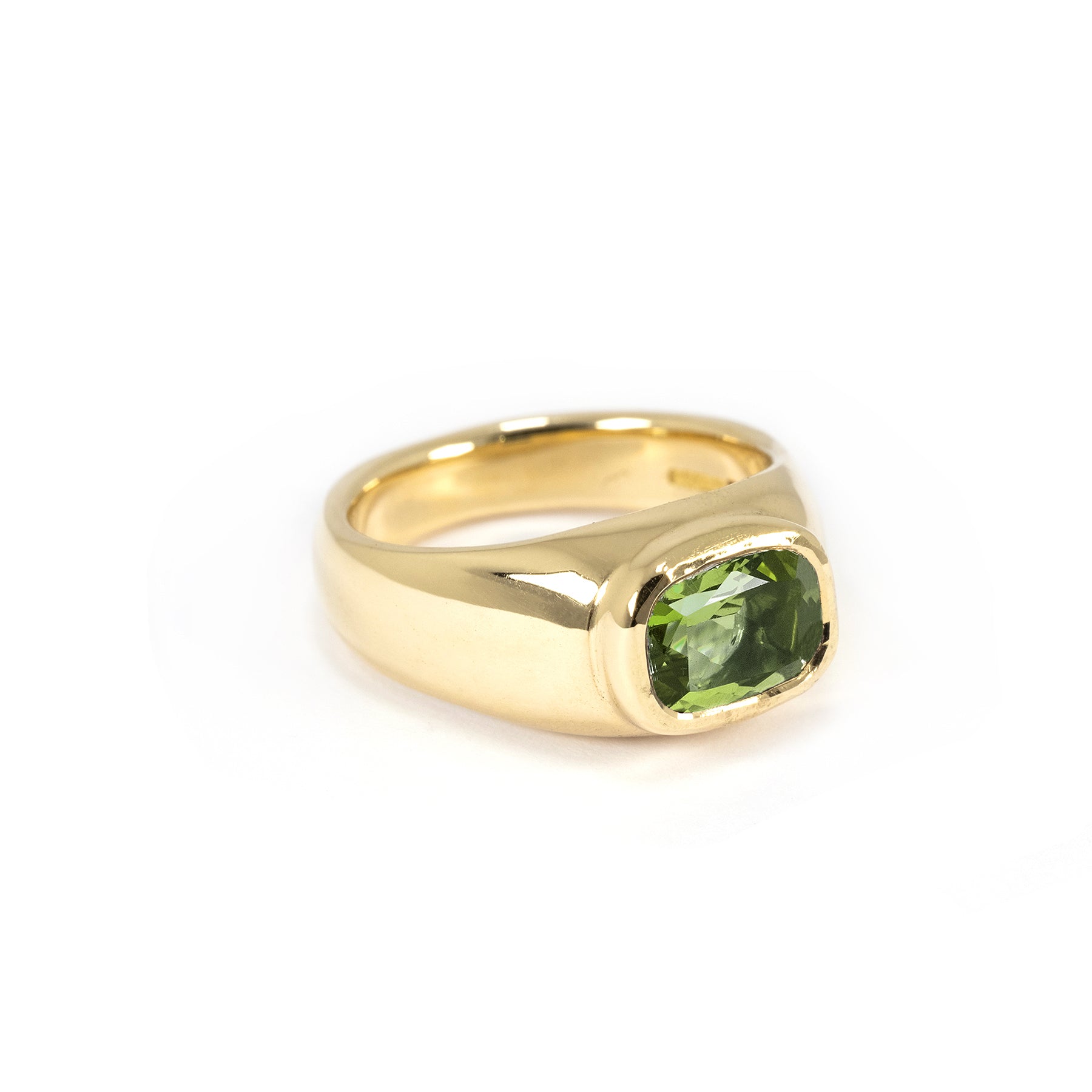 MINI FULL GOLD BEZEL PERIDOT