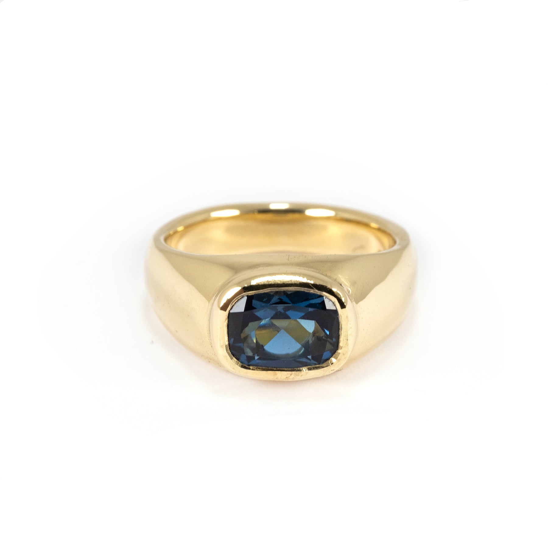 MINI FULL GOLD BEZEL LONDON BLUE TOPAZ