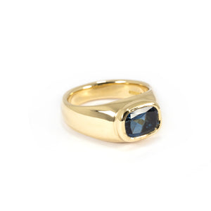 MINI FULL GOLD BEZEL LONDON BLUE TOPAZ