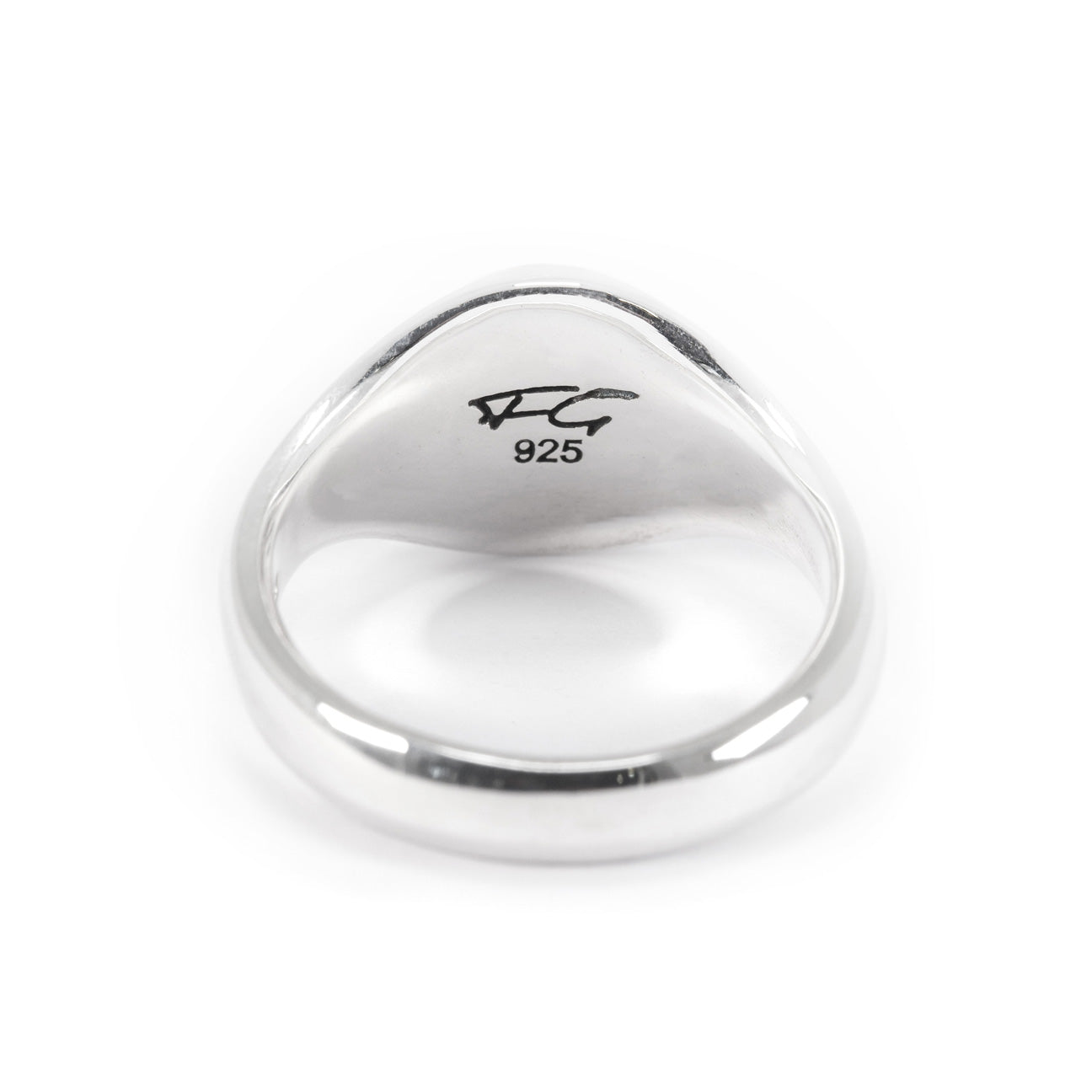 SMALL GOLD TOP OVAL SIGNET