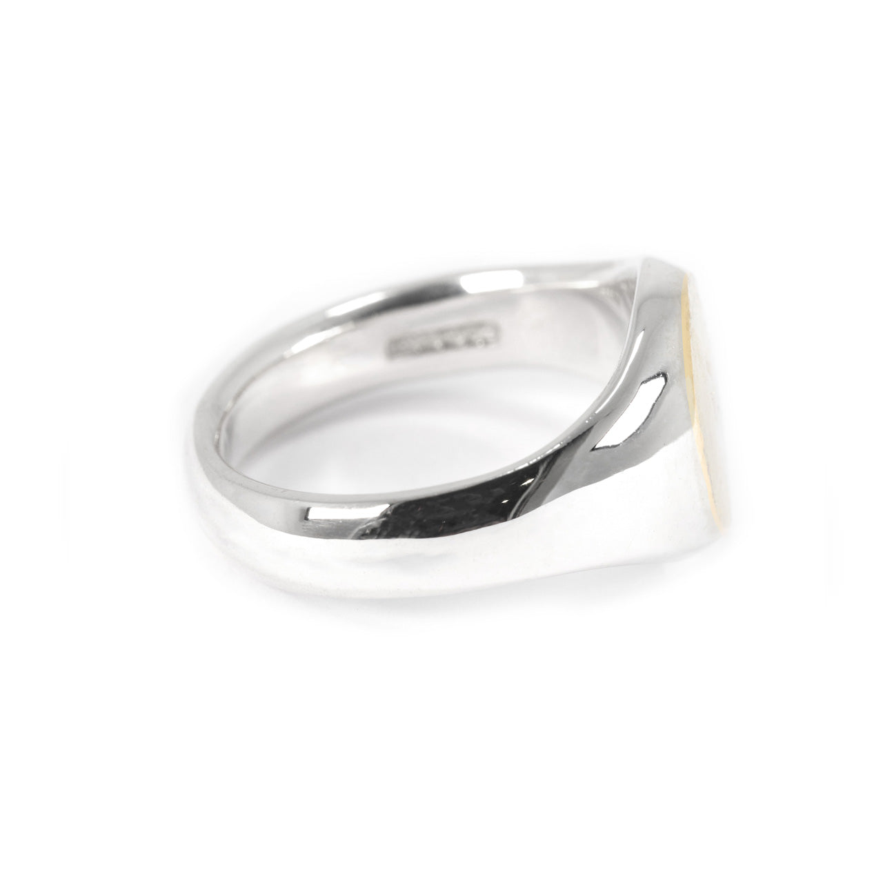 SMALL GOLD TOP OVAL SIGNET
