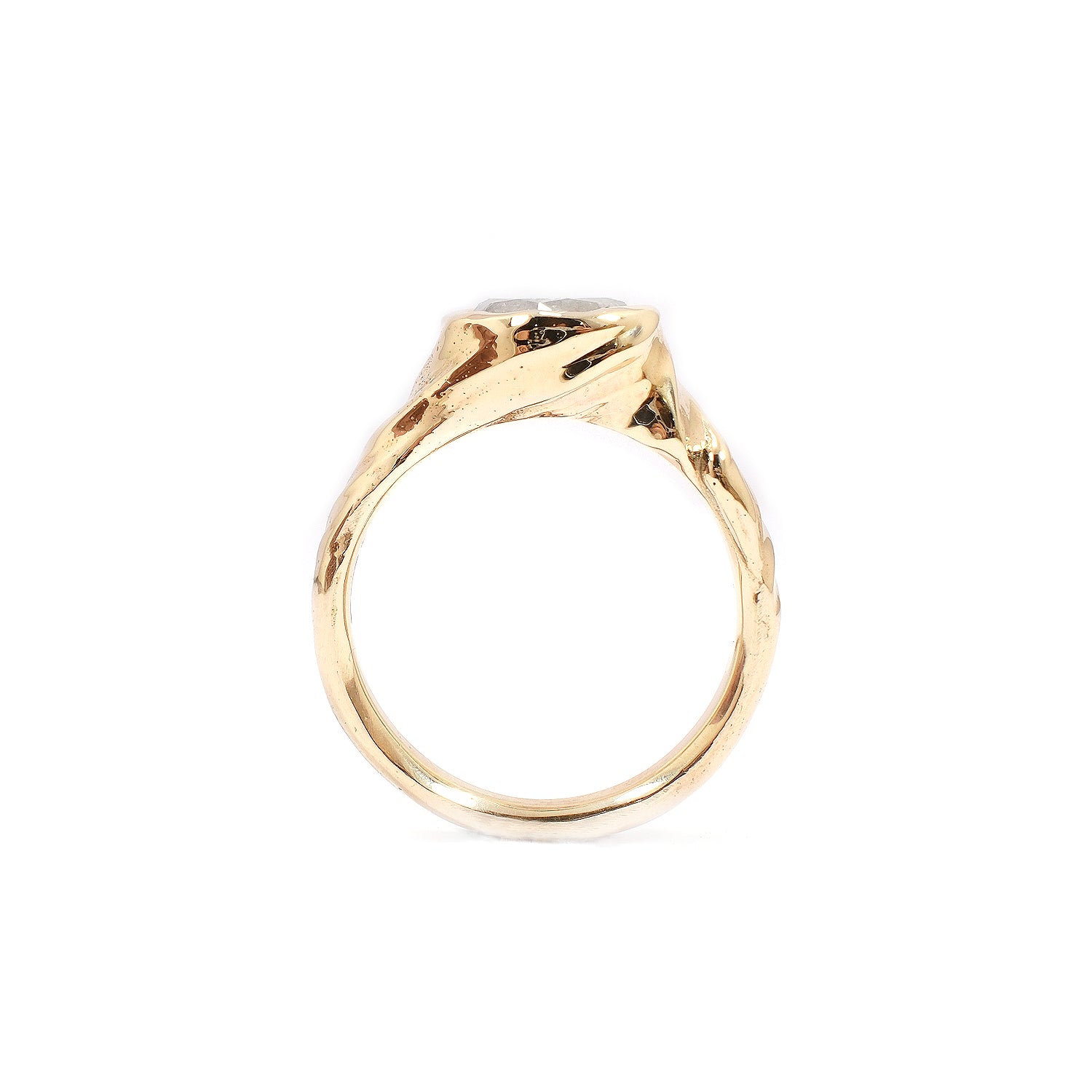 OPALESCENT ICE DIAMOND SILK RING# 035