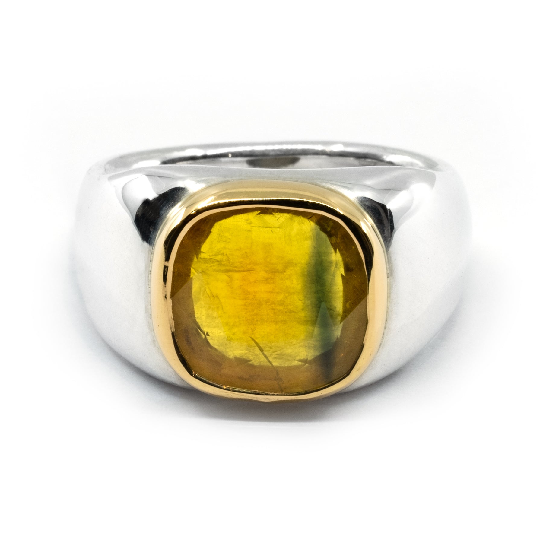 BEZEL BI COLOUR SAPPHIRE GOLD