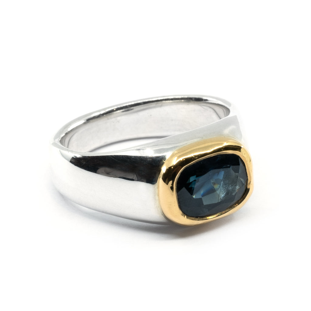 GOLD BEZEL BLUE SAPPHIRE