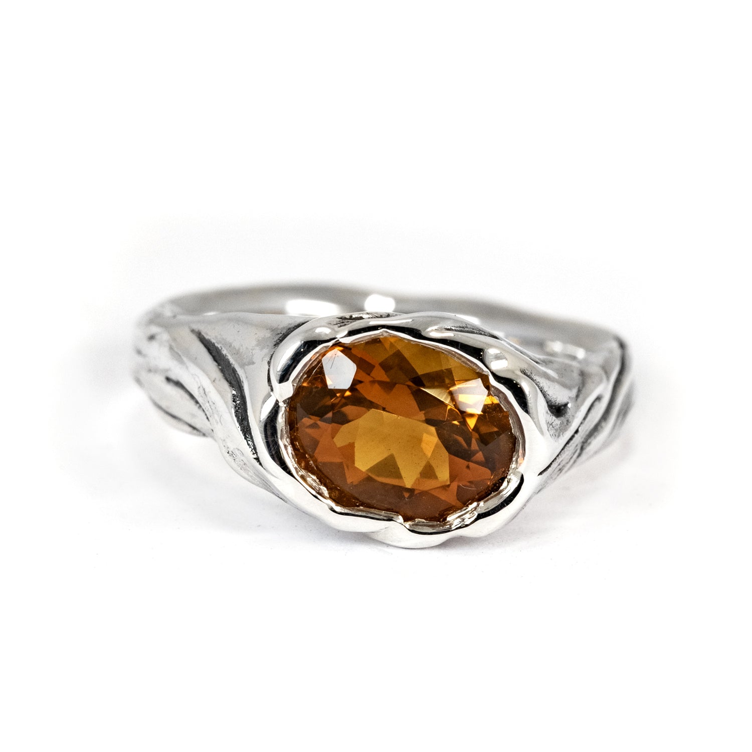 VYNER SILK RING MADEIRA CITRINE – FREDERICK GROVE LTD