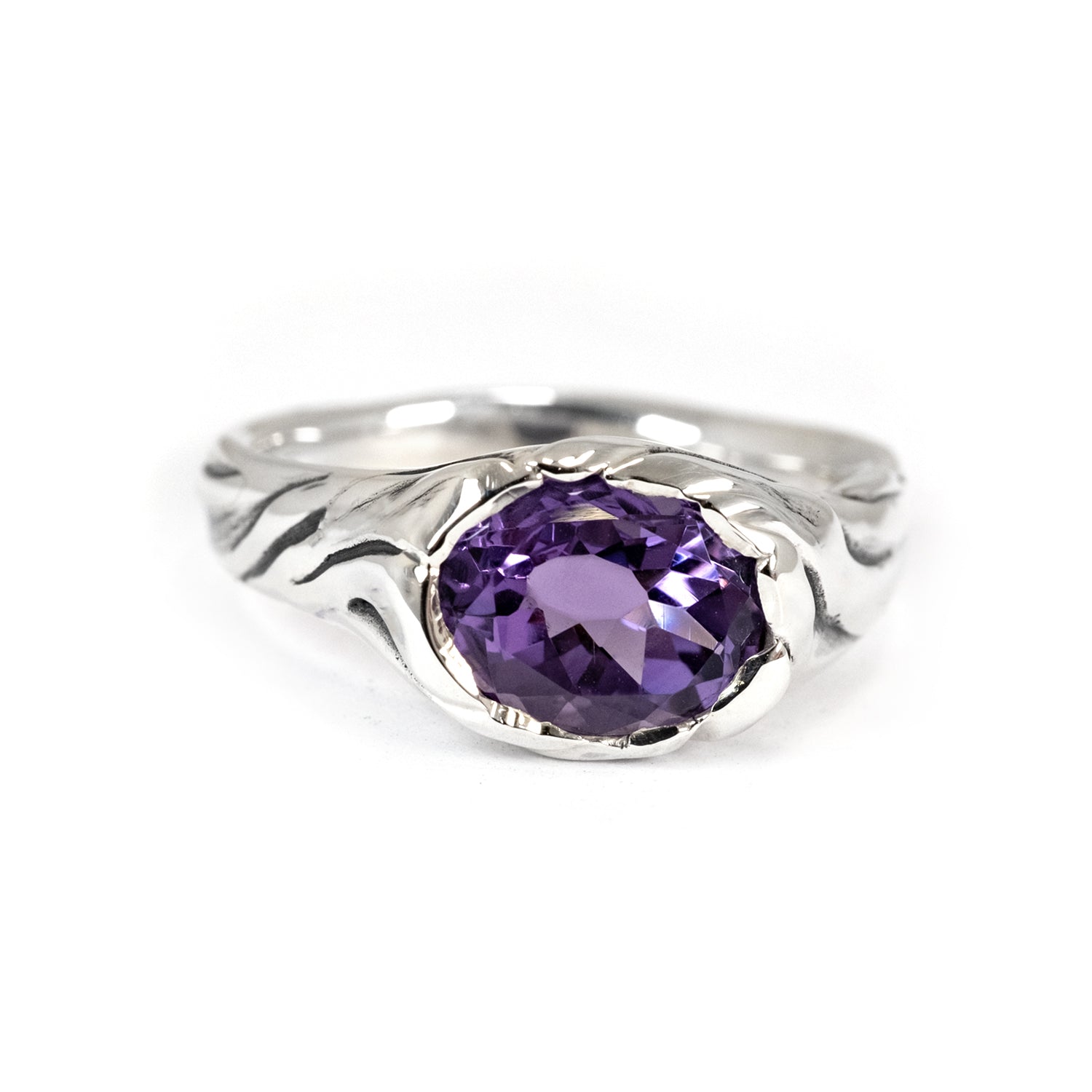 RAGLAN SILK RING AMETHYST
