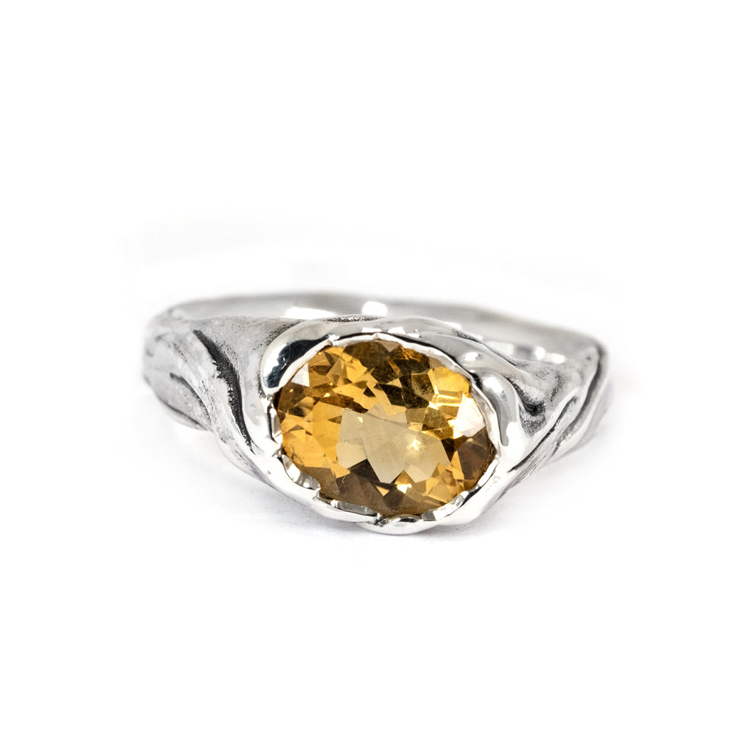 RAGLAN SILK RING CITRINE