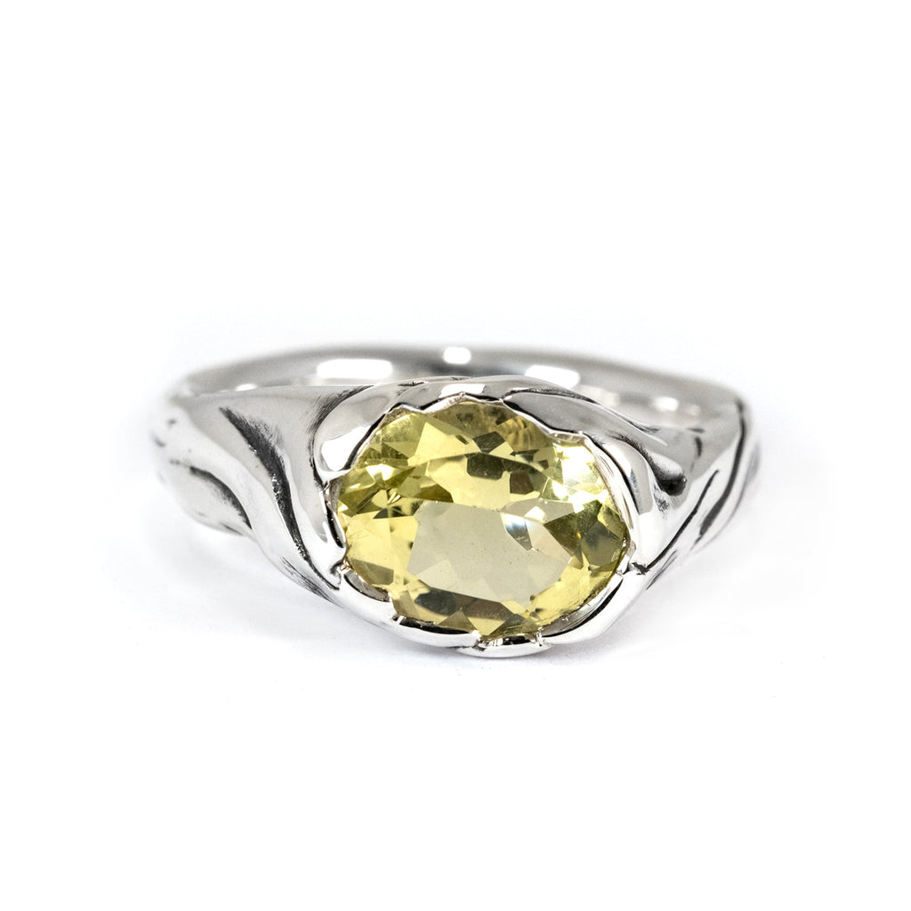 RAGLAN SILK RING LEMON QUARTZ