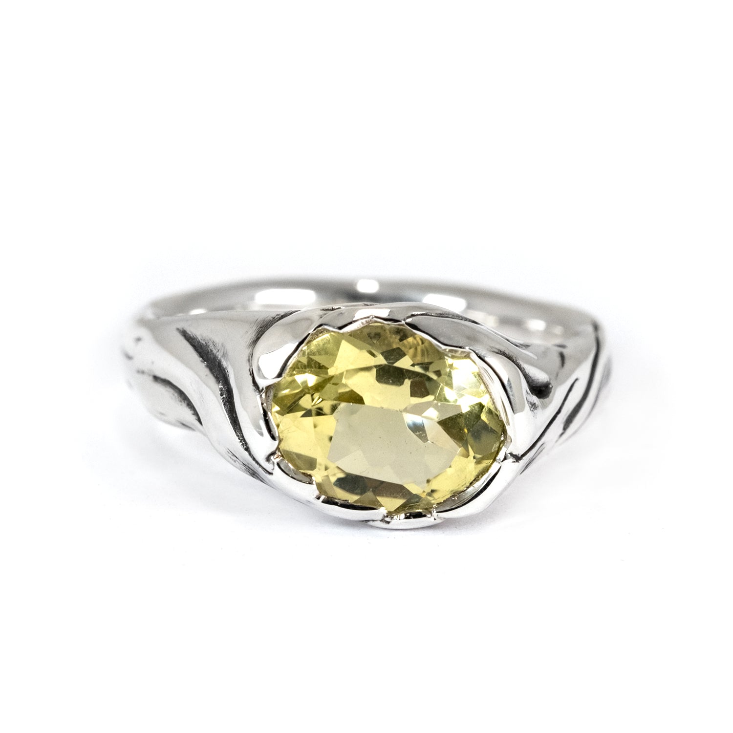 RAGLAN SILK RING LEMON QUARTZ