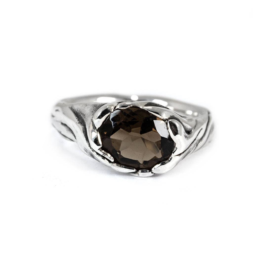 RAGLAN SILK RING SMOKEY QUARTZ