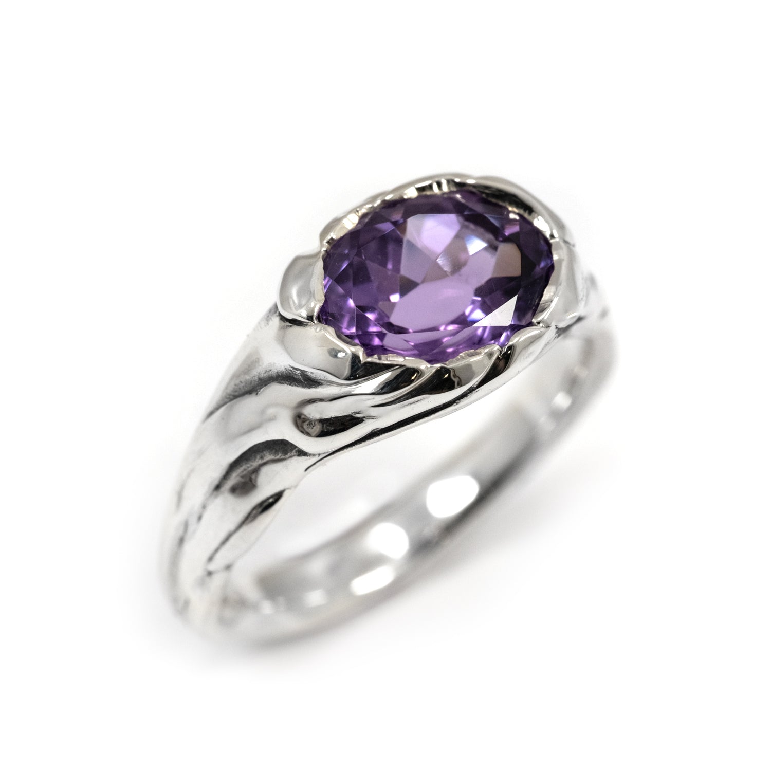 RAGLAN SILK RING AMETHYST