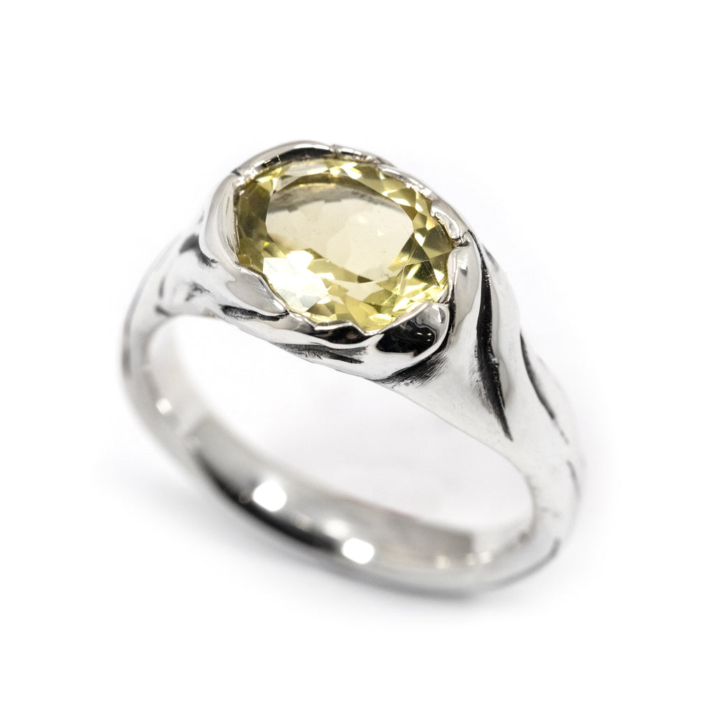 RAGLAN SILK RING LEMON QUARTZ