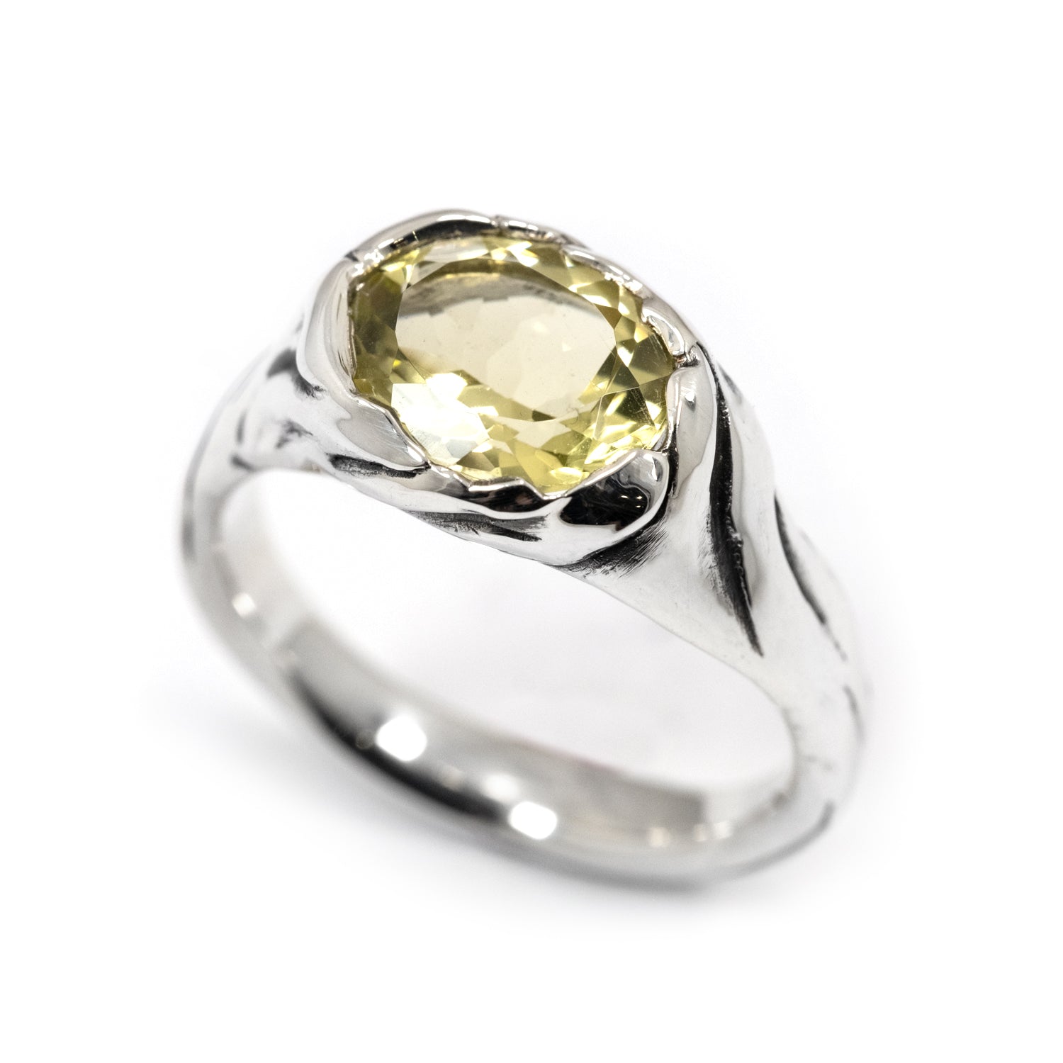 RAGLAN SILK RING LEMON QUARTZ