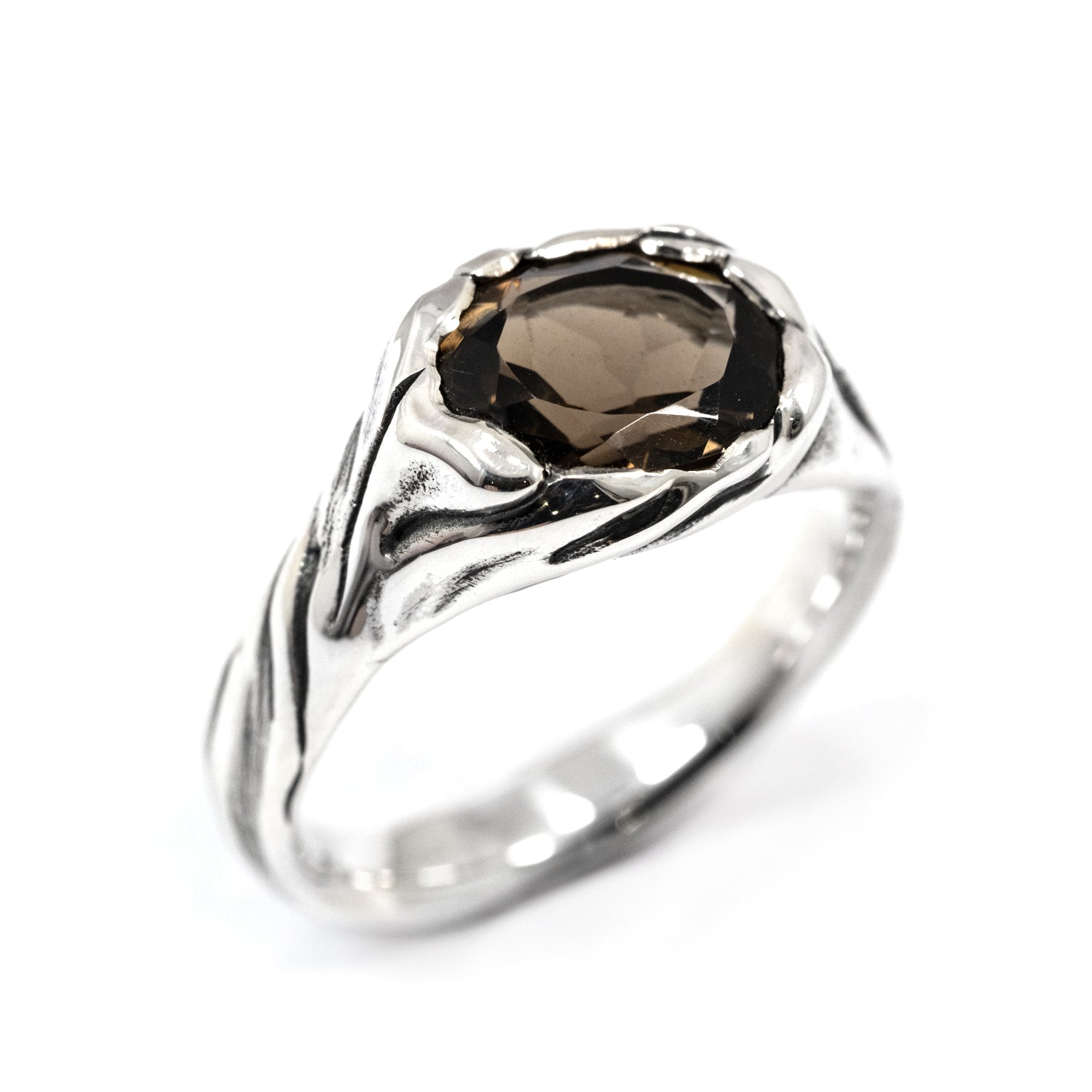 RAGLAN SILK RING SMOKEY QUARTZ