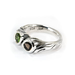 TOI ET MOI TOURMALINE WITH SMOKEY QUARTZ