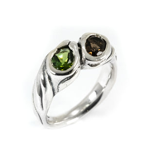 TOI ET MOI TOURMALINE WITH SMOKEY QUARTZ
