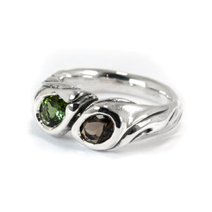 TOI ET MOI TOURMALINE WITH SMOKEY QUARTZ