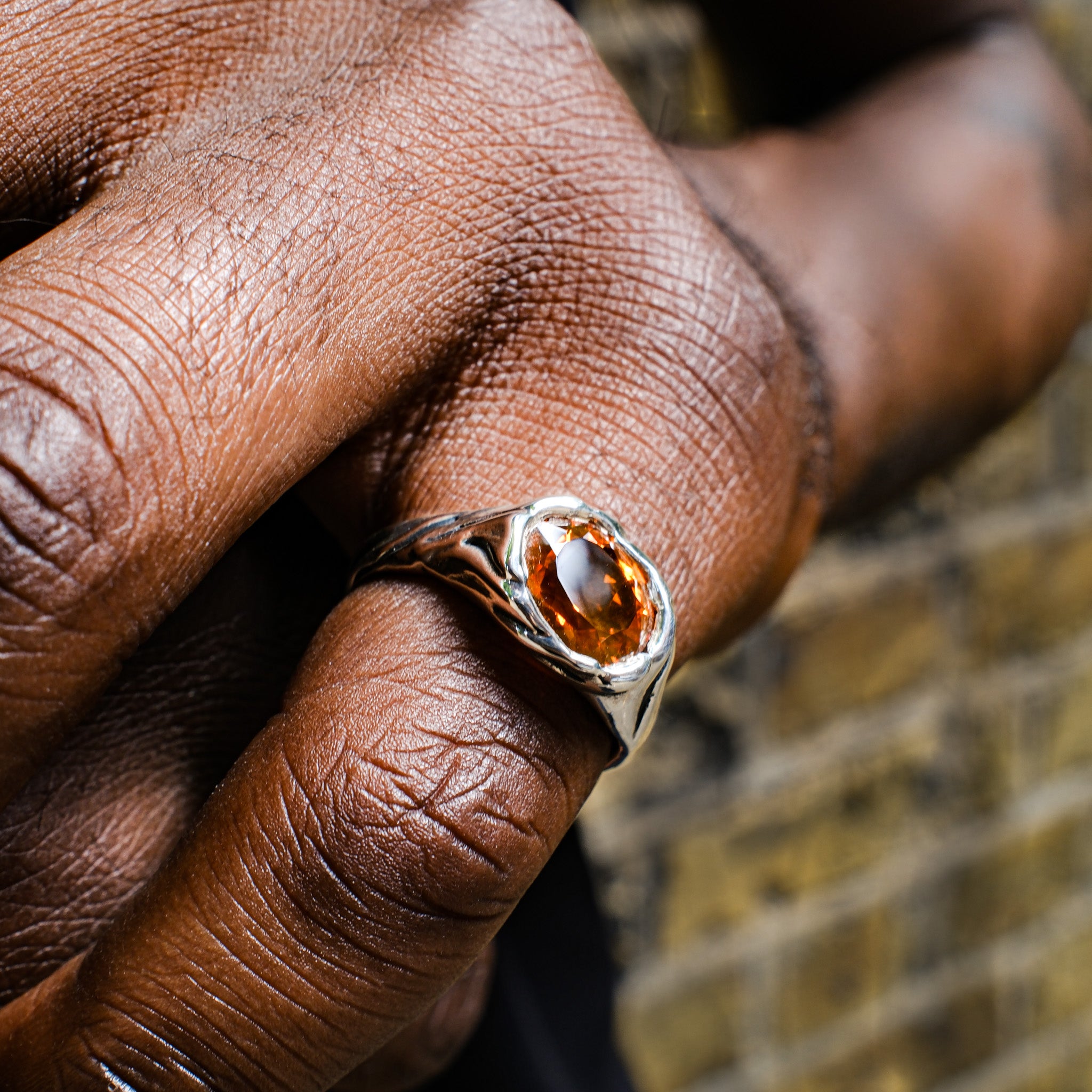 VYNER SILK RING CITRINE