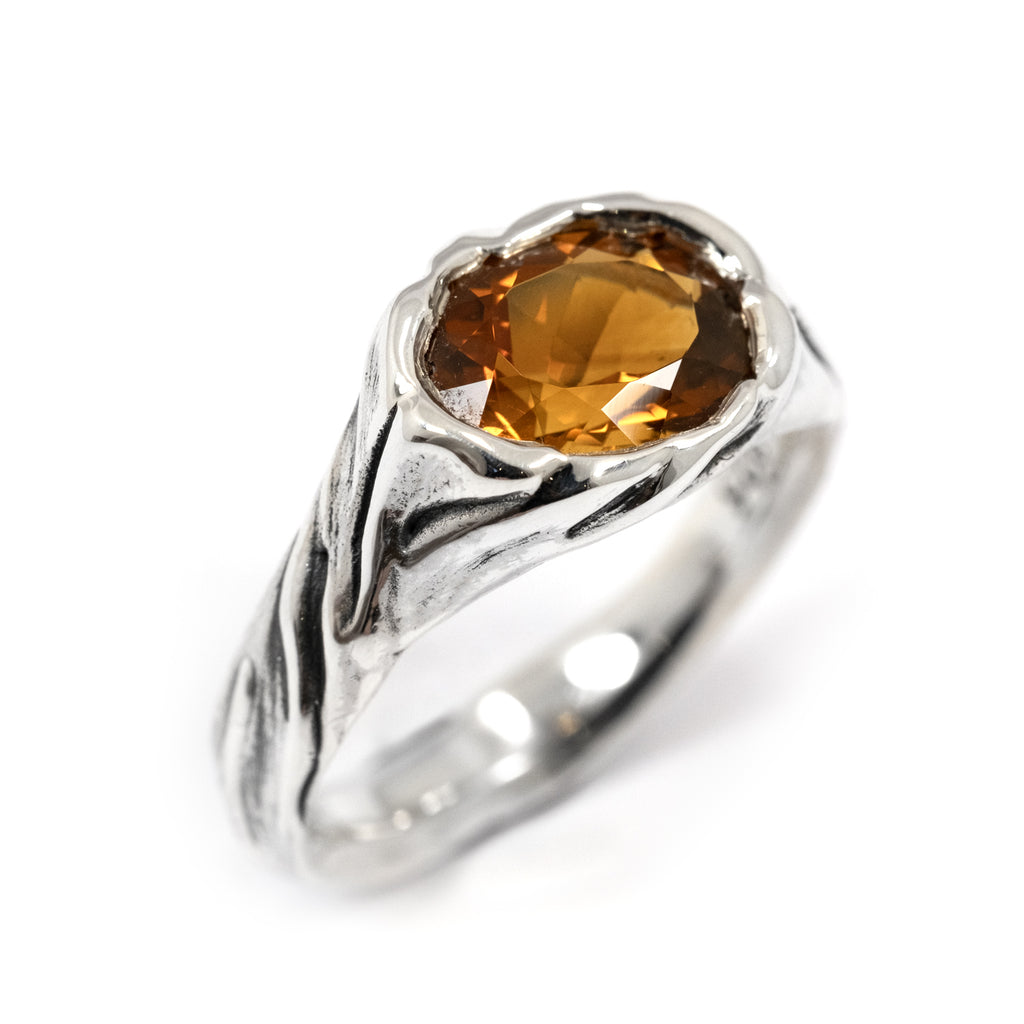 RAGLAN SILK RING MADEIRA CITRINE