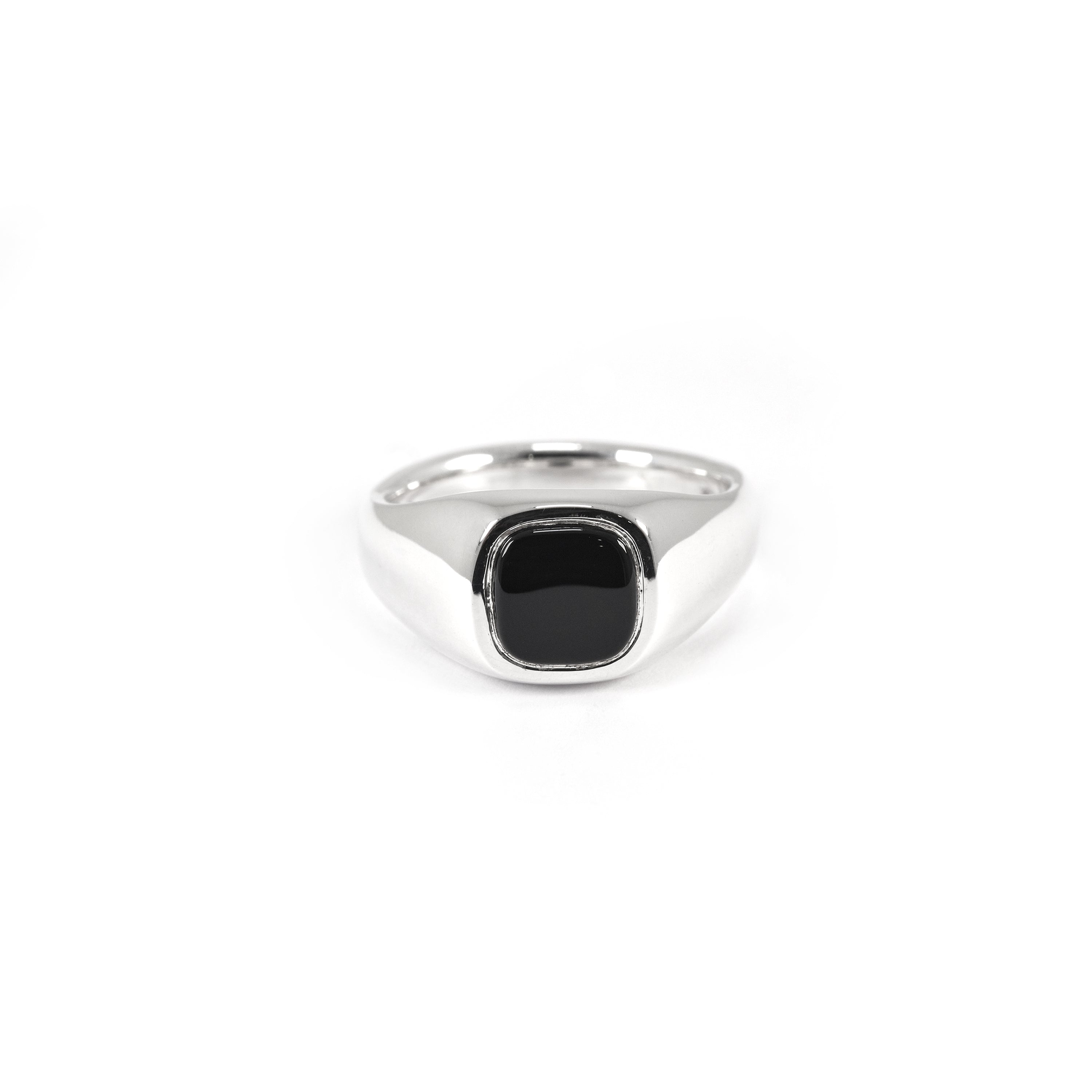 SMALL CUSHION ONYX SIGNET