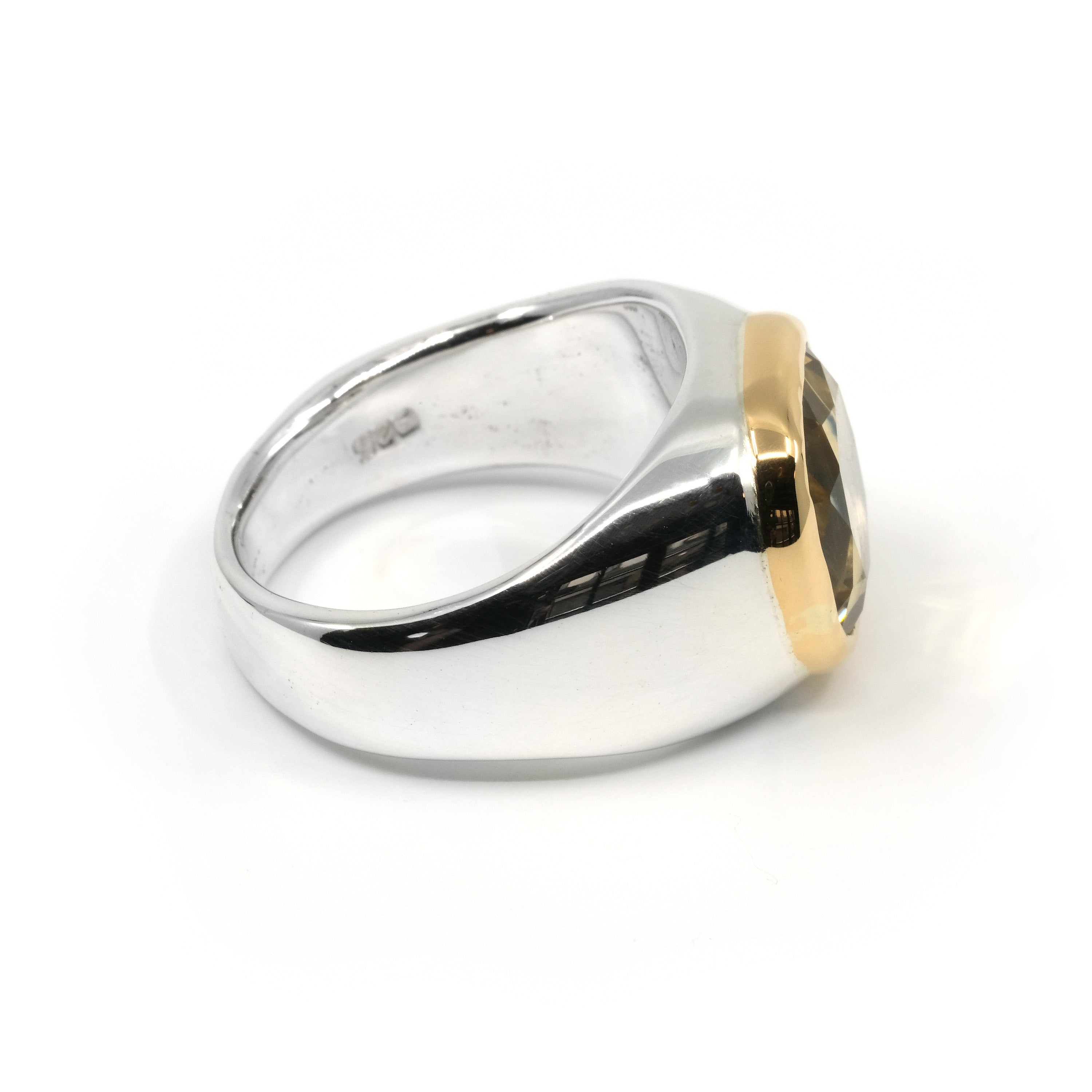 GOLD BEZEL CITRINE
